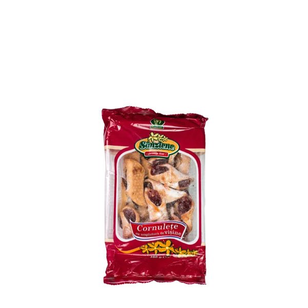 Sanziene Cornulete Umplute cu visine 12 x 350GR Sanziene Cornulete Umplute cu visine 12 x 350GR