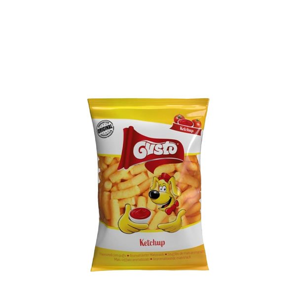 Gusto Pufuleți cu Ketchup 9 x 80GR Gusto Pufuleți cu Ketchup 9 x 80GR