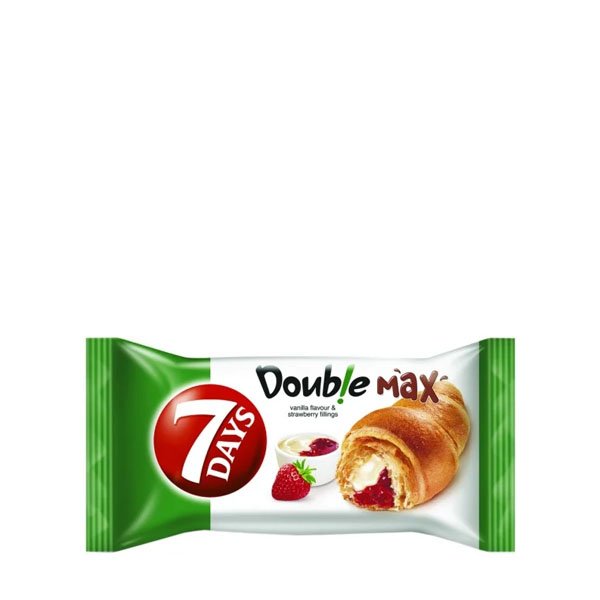 7Days Croissant Double Capsuni Vanilie 20 x 80GR 7Days Croissant Double Capsuni Vanilie 20 x 80GR