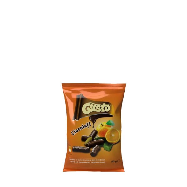 Gusto Pufuleți glazurați portocală 36 x 50GR Gusto Pufuleți glazurați portocală 36 x 50GR