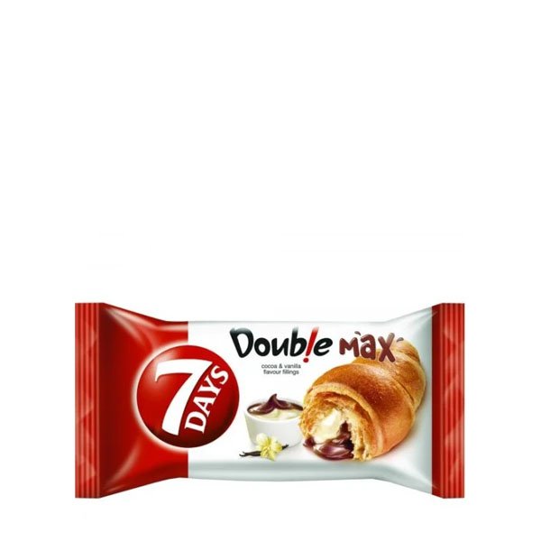 7Days Croissant Double Cacao Vanilie 20 x 80GR 7Days Croissant Double Cacao Vanilie 20 x 80GR