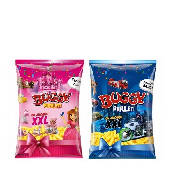 Buggy Pufuleti XXL Mix băieți și fete 8 x 125GR Buggy Pufuleti XXL Mix băieți și fete 8 x 125GR