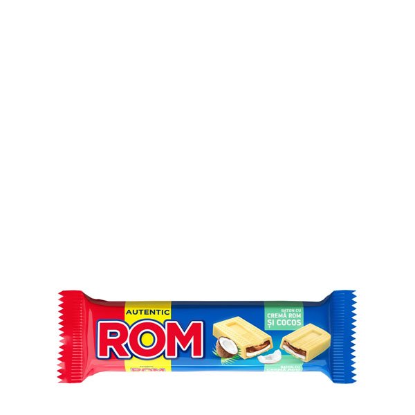 Rom Cicoolata alba cu caramel si cocos 30 x 44.5GR