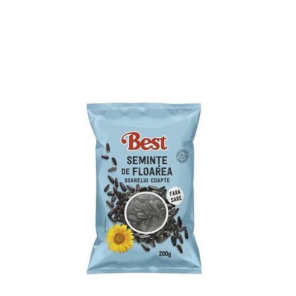Best Seminte de floarea soarelui coapte fara sare 12 x 200GR