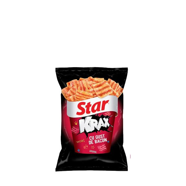 Star Krax cu gust de bacon 20 x 60GR