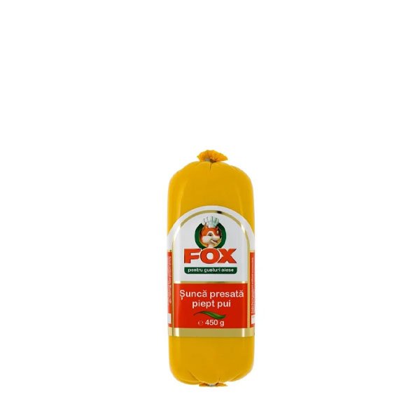 Fox Șuncă Presată din Piept de pui 450GR Fox Șuncă Presată din Piept de pui 450GR