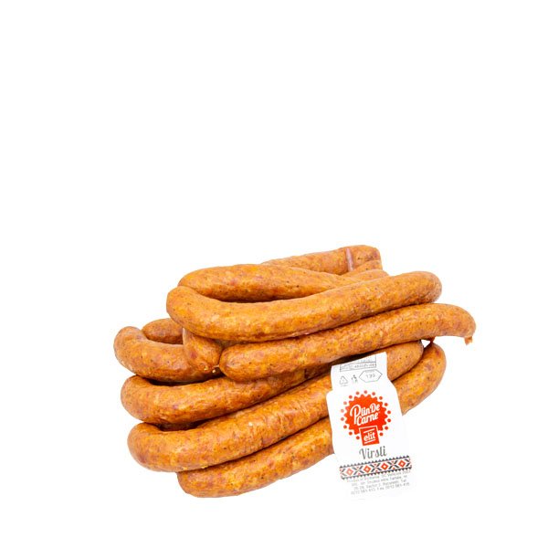 Elit Cârnați Virșli plini de carne (Porc - Vită)