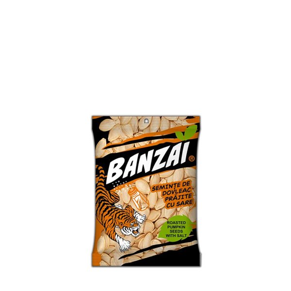 Banzai Seminte de bostan prajite 8 x 80GR Banzai Seminte de bostan prajite 8 x 80GR