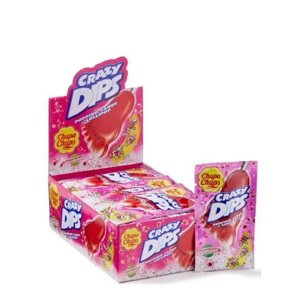 Chupa Chups Acadele Crazy Dps Capsuni 24 x 14GR
