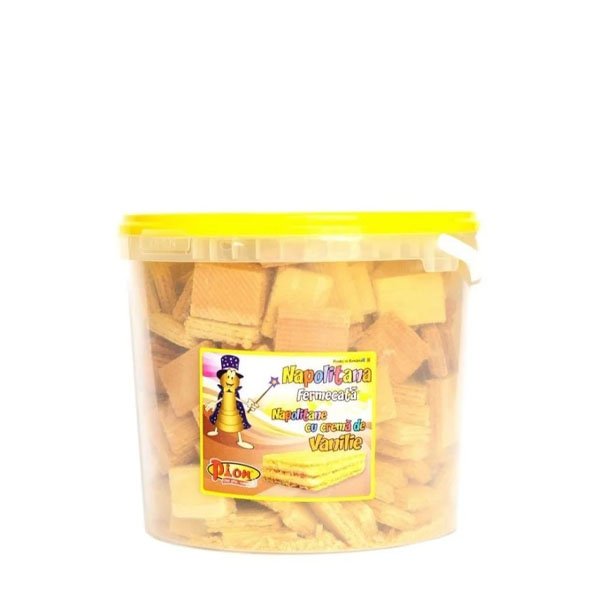 Pion Napolitane cu crema de vanilie 450GR