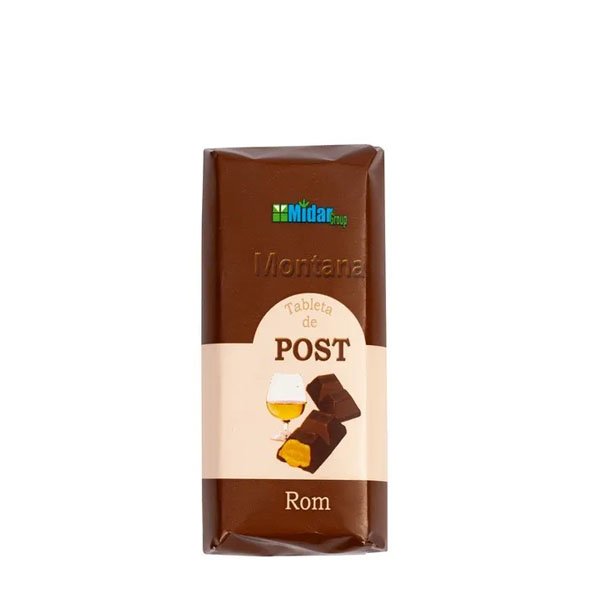 Montana Ciocolata de post cu aroma de rom 40 x 50GR