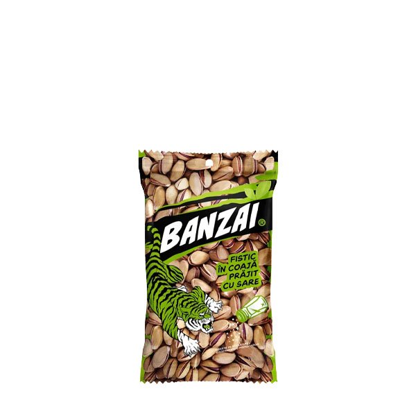 Banzai Fistic in coaja prajit cu sare 8 x 120GR