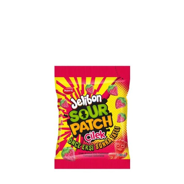 Alka Kent Jellybon Sour Pach capsuni 24 x 80GR