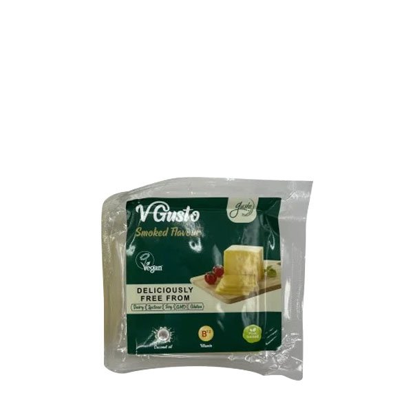 Vgusto Branza gouda afumată vegană 200GR Vgusto Branza gouda afumată vegană 200GR