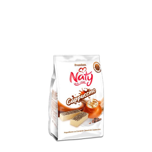 Napolitane cu crema si glazura de capucino 9 x 140GR