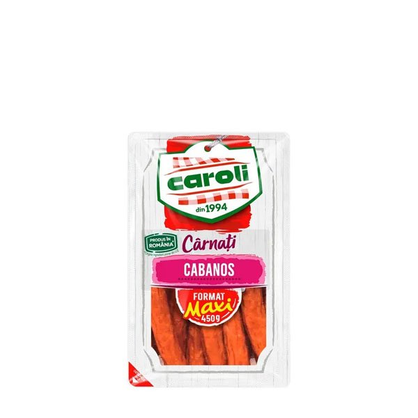 Caroli Cârnați Cabanos Vid 450GR Caroli Cârnați Cabanos Vid 450GR