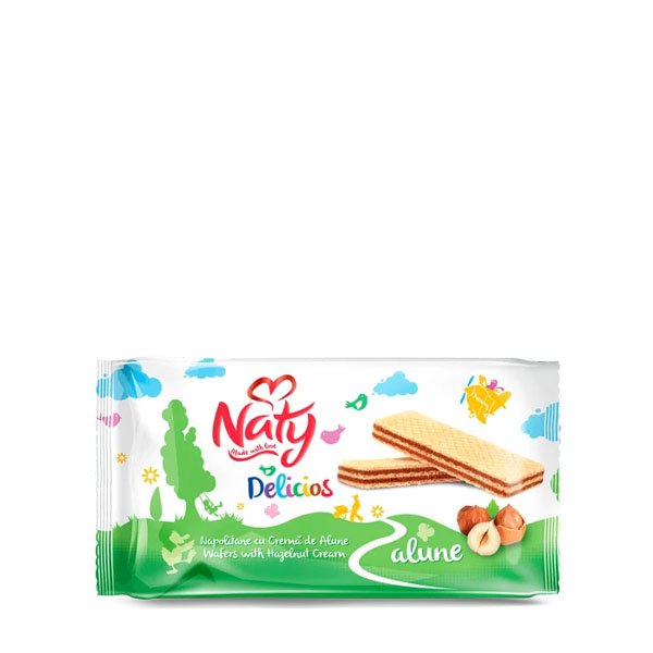 Naty Napolitane cu crema de alune 18 x 160GR