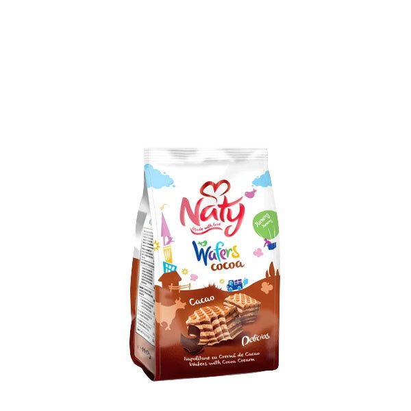 Naty Napolitane cu crema de cacao 9 x 140GR