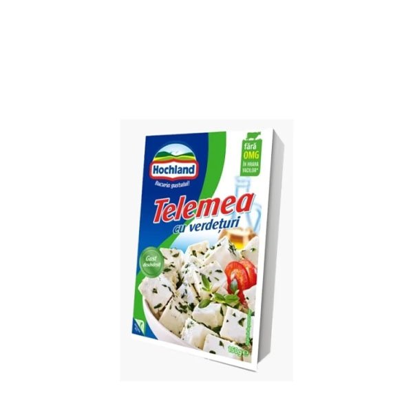 Hochland telemea de vacă cu verdețuri 13 x 150GR