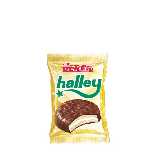 Haley biscuiti cu bezea glazurati cu ciocolata 24 x 30GR