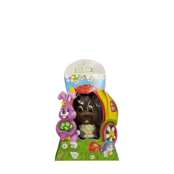 Heidi Mini iepuras din ciocolata cu flori 28 x 100GR Heidi Mini iepuras din ciocolata cu flori 28 x 100GR