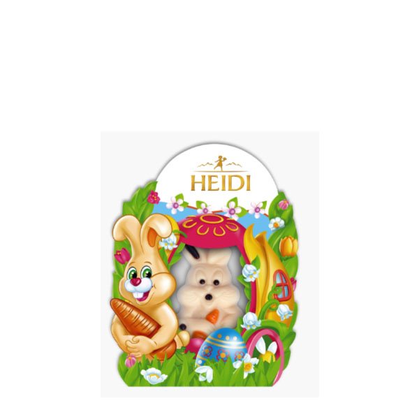 Heidi Mini iepuras ciocolata alba 15 x 20GR Heidi Mini iepuras ciocolata alba 15 x 20GR