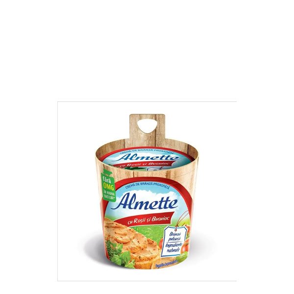 Hochland Almette Cremă de brânză cu roșii și busuioc 8 x 150GR