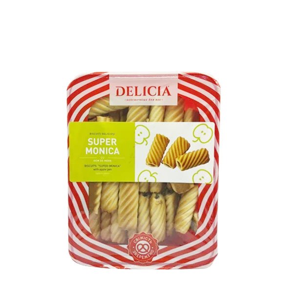 Delicia Biscuiti Super Monica cu mere 5 x 650GR Delicia Biscuiti Super Monica cu mere 5 x 650GR