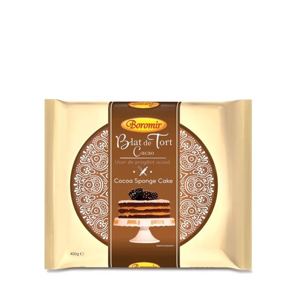 Boromir Blat de tort cacao 6 x 400GR Boromir Blat de tort cacao 6 x 400GR