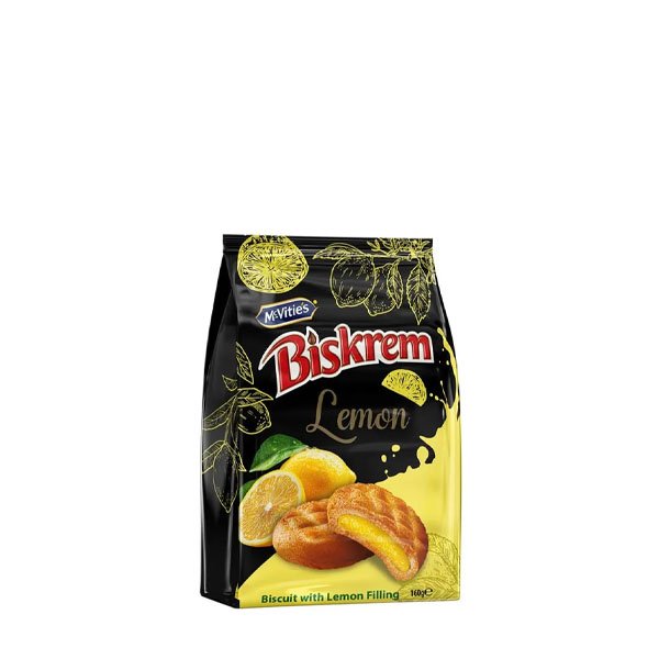 Biskrem biscuiti cu crema de lamaie 12 x 160GR