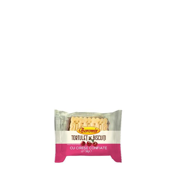 Boromir Tortulet de biscuiti cu cirese confiate 44 x 50GR