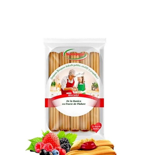 Biscopane biscuiti de la bunica cu fructe de padure 300GR