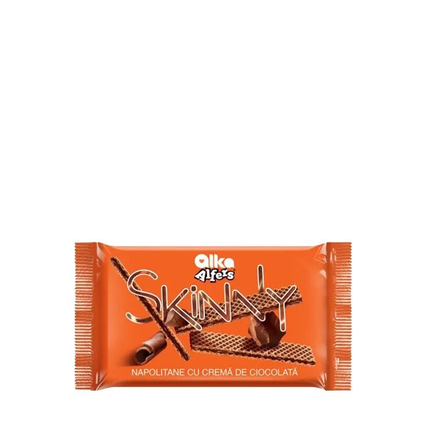 Alfers Skinny cu cremă de ciocolată 19 x 57GR