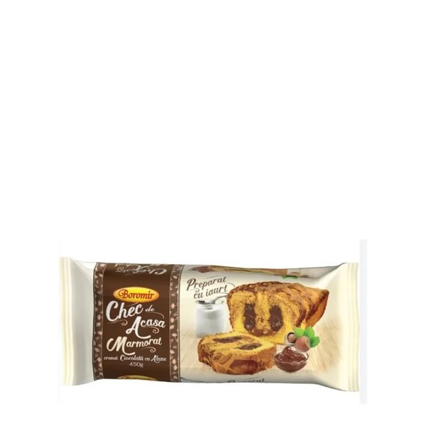 Boromir Check Marmorat cu crema de ciocolata si alune 10 x 400GR