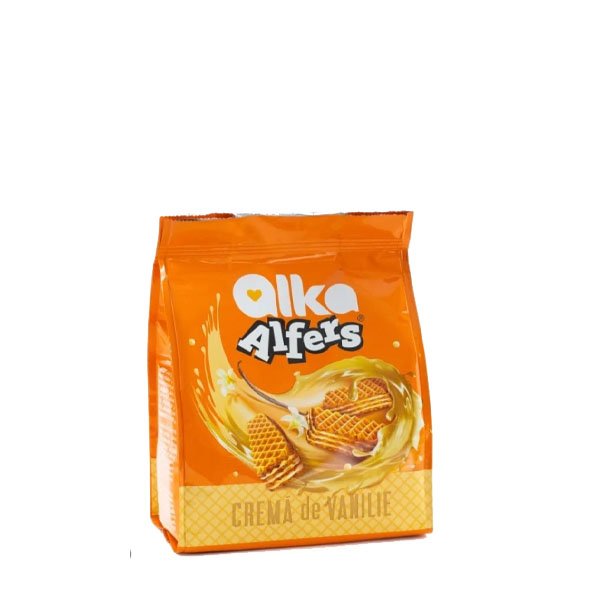 Alfers Napolitane cu cremă de vanilie 10 x 180GR