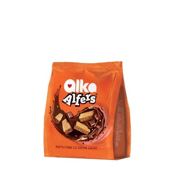 Alfers Napolitane cu cremă de cacao 10 x 180GR