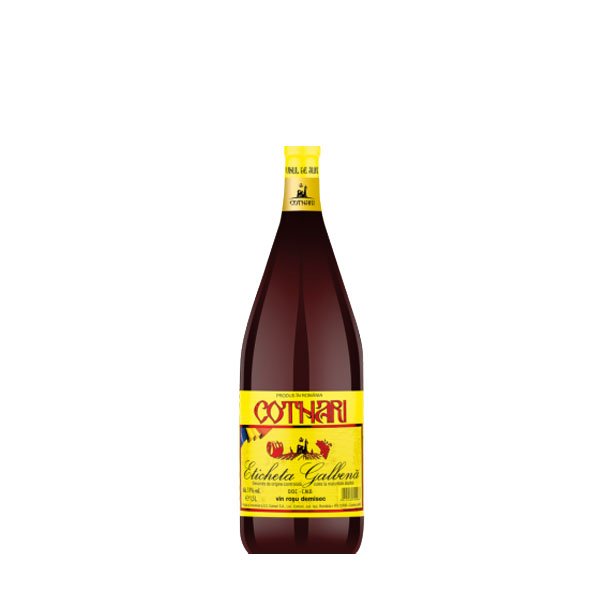 Cotnari Eticheta Galbenă Roșu DemiSec 11% 6 x 1.5L