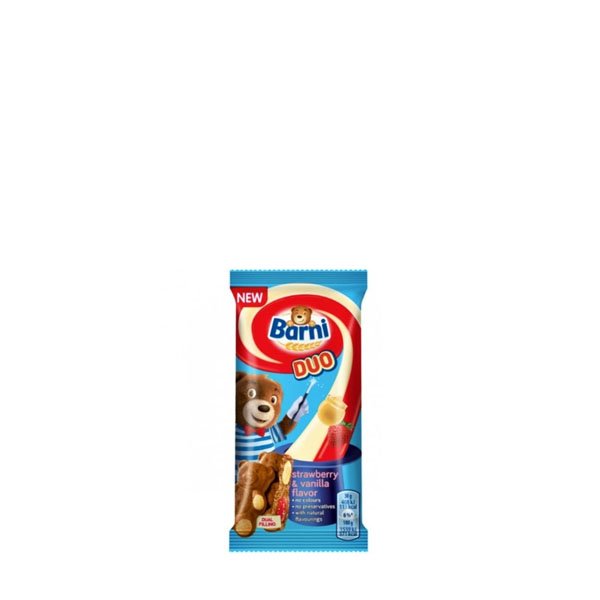 Barni Prajitura Duo Capsuni si vanilie 24 x 30GR