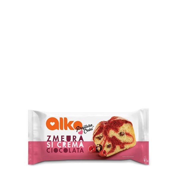 Alka Prajitura cu zmeura si crema de ciocolata 8 x 330GR