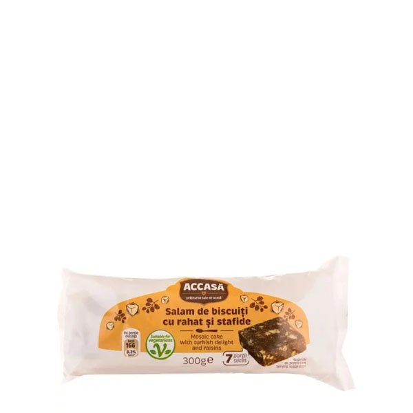 Accasa Salam de biscuiti cu rahat si stafide 300GR