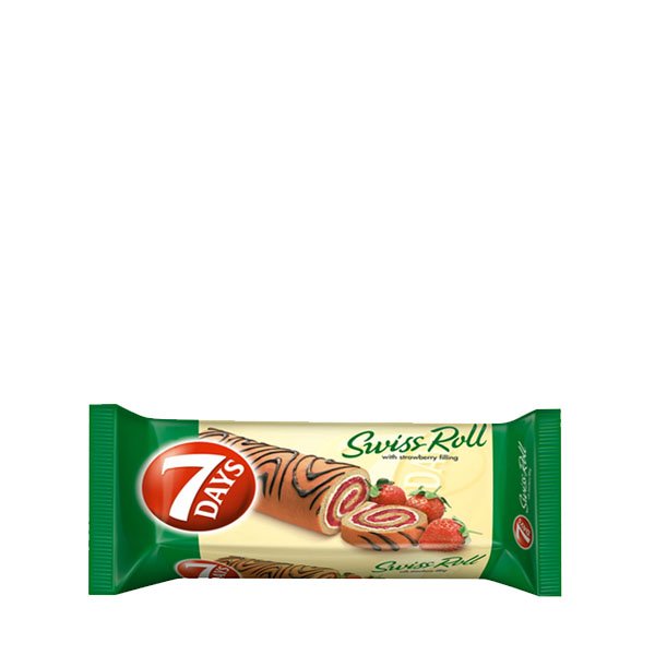 7Days Rulada cu umplutura de capsuni 10 x 200GR